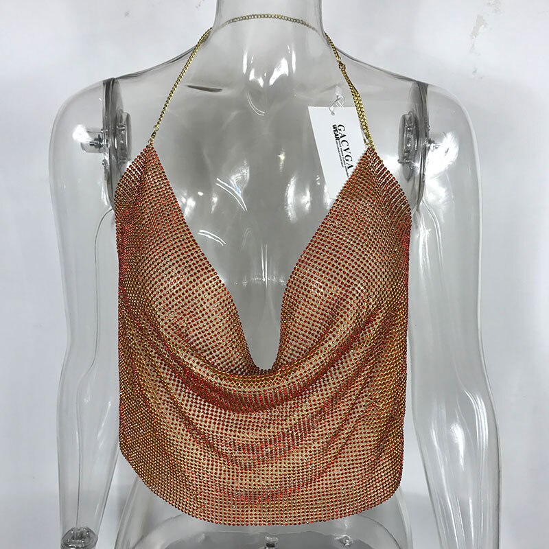 Handmade Crystal Tank Top