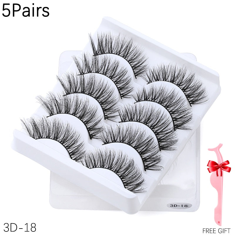 5/8 pairs 3D Mink Lashes