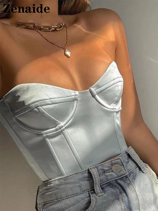 Satin Corset Top