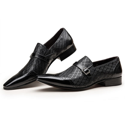 Leather Handmade Black Formal Men's Shoe