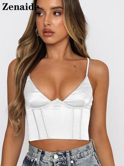 Satin Corset Top