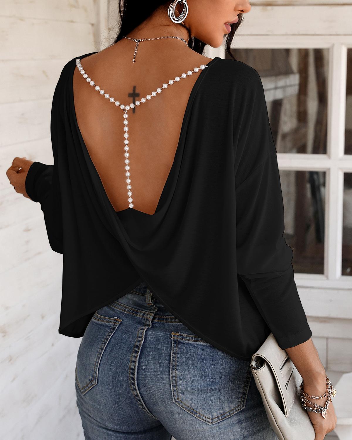 Women Elegant Casual Long Sleeve Blouse